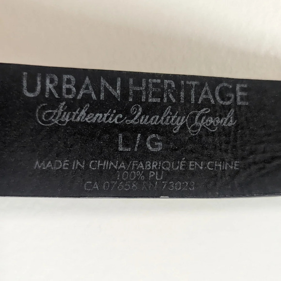 Urban  Heritage Skater Graffiti Newspaper Print Faux Leather Belts - Size Large - Picture 6 of 11